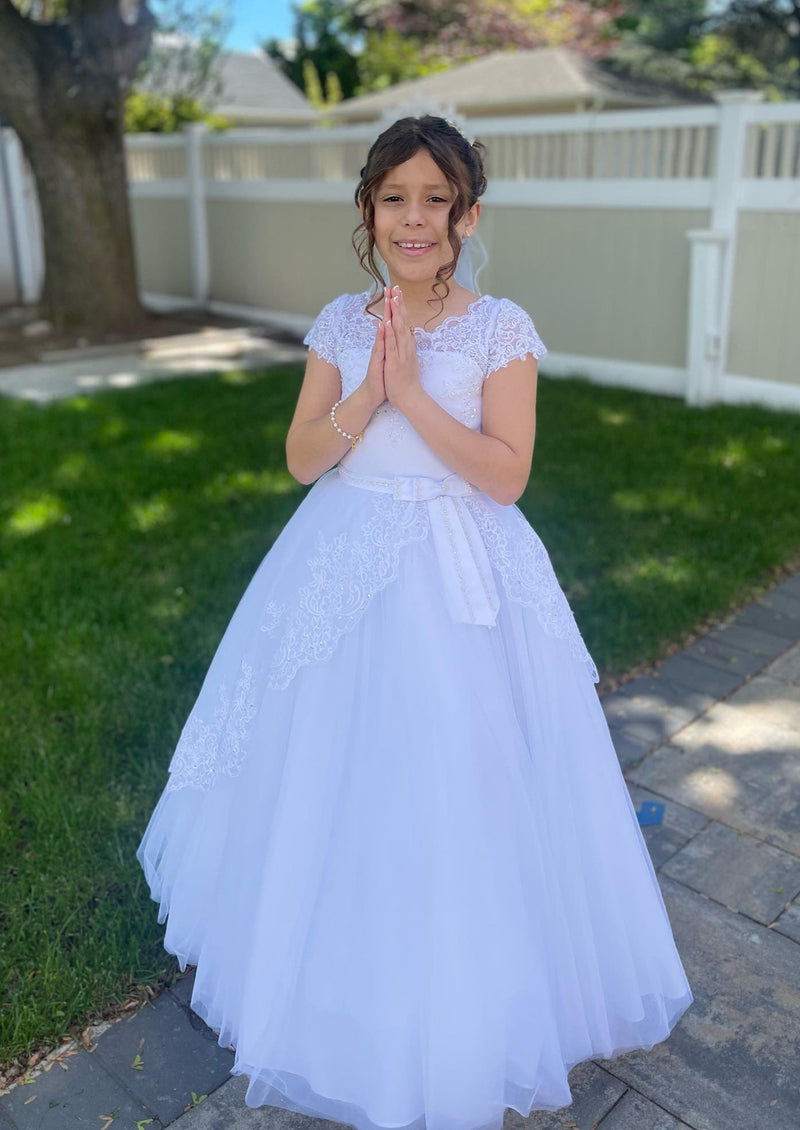 Purple Lace Tulle Long Sleeves Flower Girl Dress for Special Occasion  Bridesmaid Party Wedding Pageant First Communion Photoshoot Christmas -  Etsy | Girls dresses, Cute prom dresses, Purple girls dress